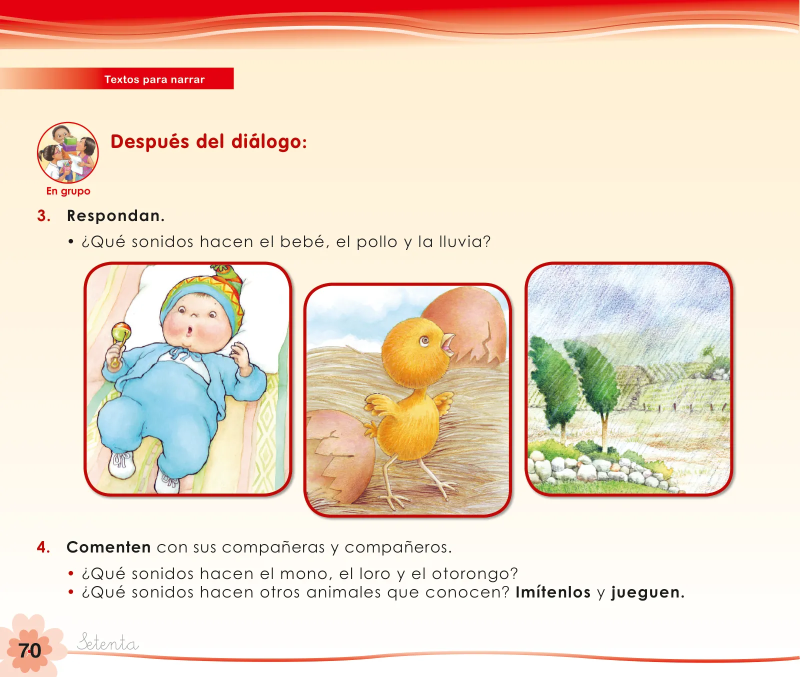 Miniatura página 72 de Comunicación 1 : cuaderno de trabajo para primer grado de Educación Primaria 2019 · 2019