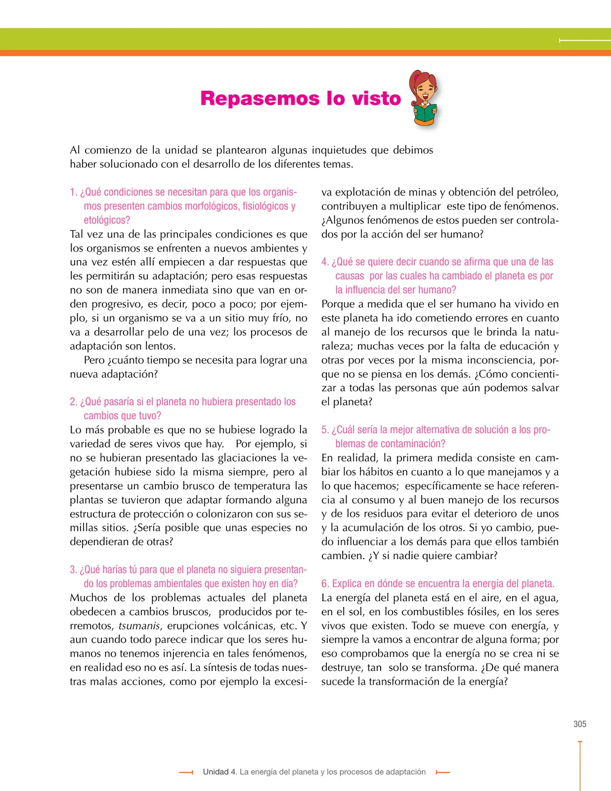 Página 305 de Ciencias Naturales 9° · Secundaria Activa