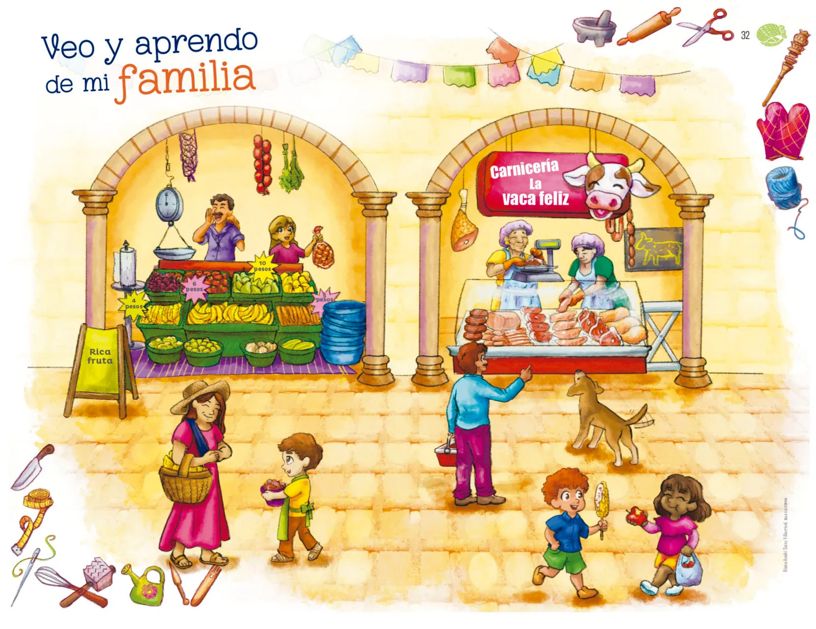 Página 33 de Explorar e imaginar con mi libro de Preescolar.   Libro de Educación Preescolar Grado 1°  Ciclo Escolar 2025 - 2026