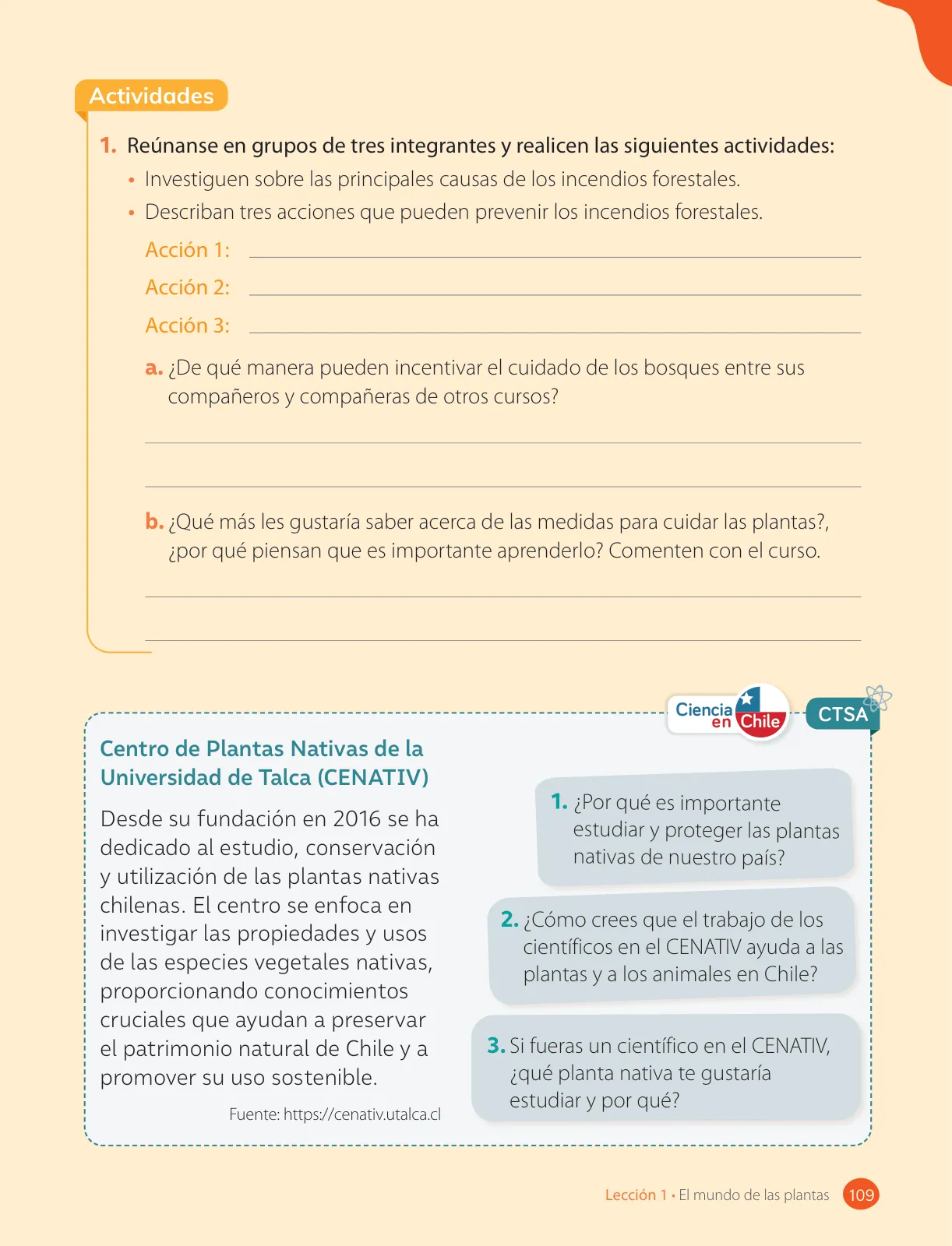 Miniatura página 111 de Ciencias Naturales – Tercero Básico | Texto del Estudiante MINEDUC – Descargar PDF · 2024
