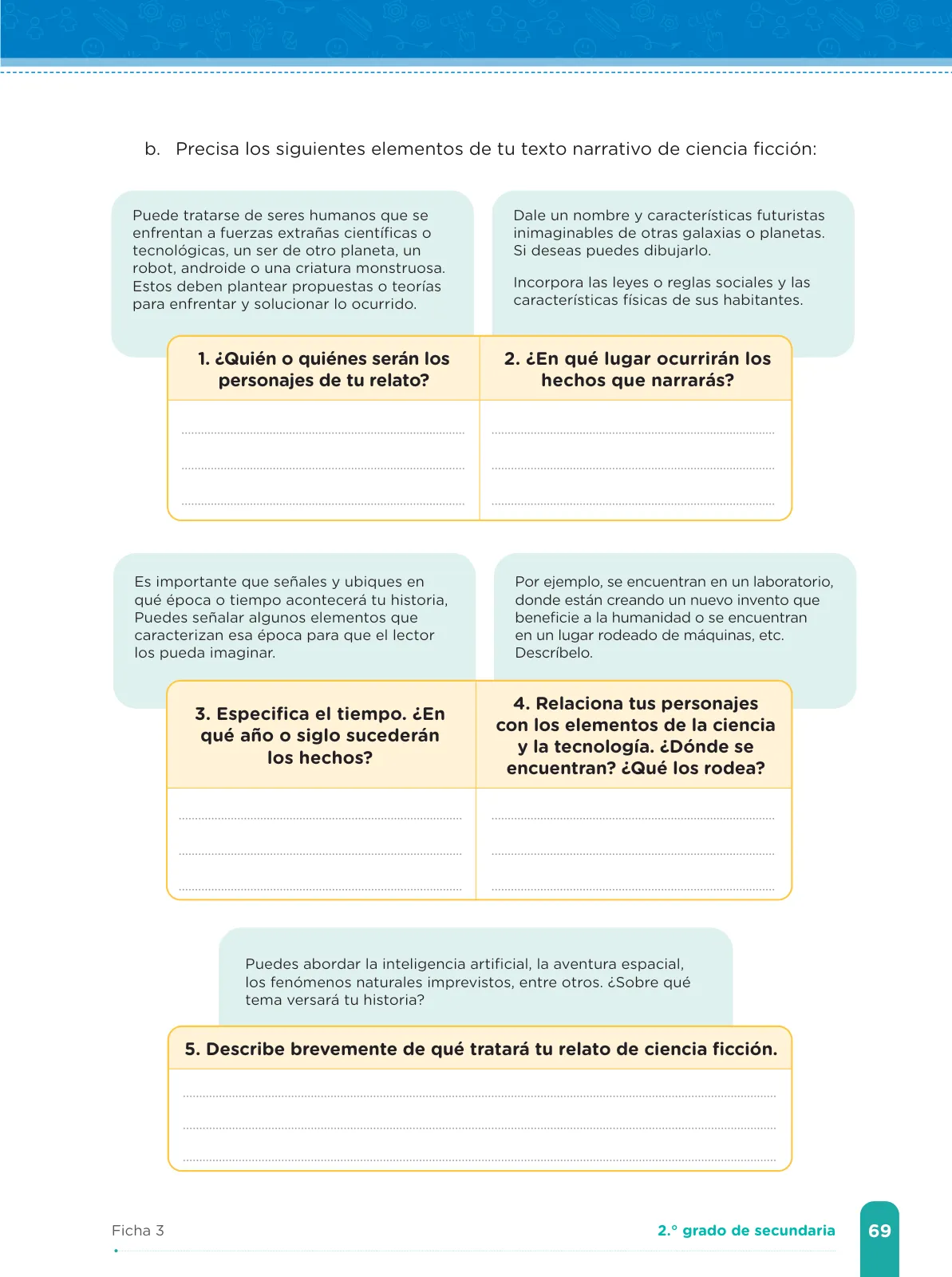Miniatura página 71 de Fichas de aprendizaje de Comunicación 2 · 2024