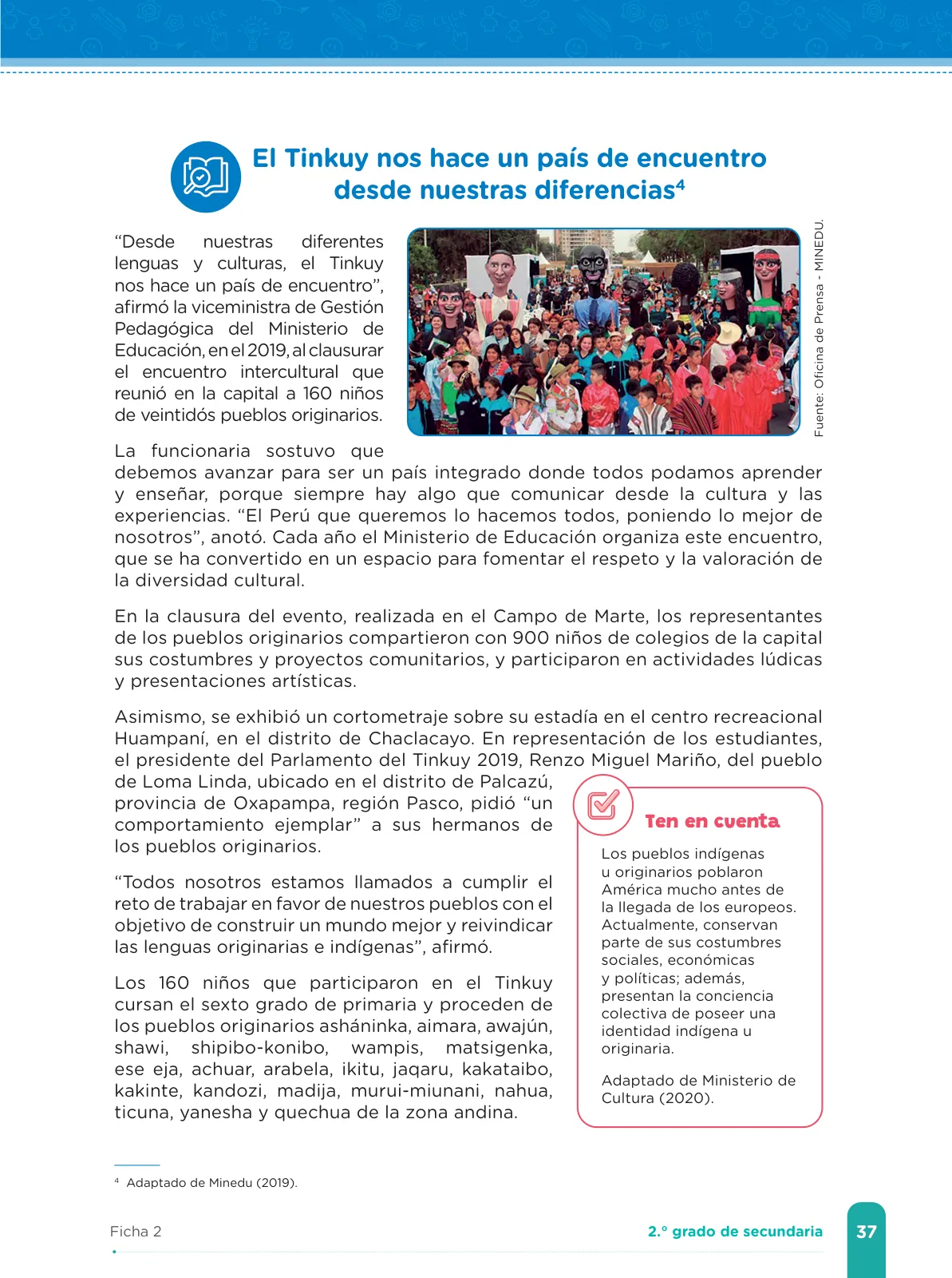 Miniatura página 39 de Fichas de aprendizaje de Comunicación 2 · 2024
