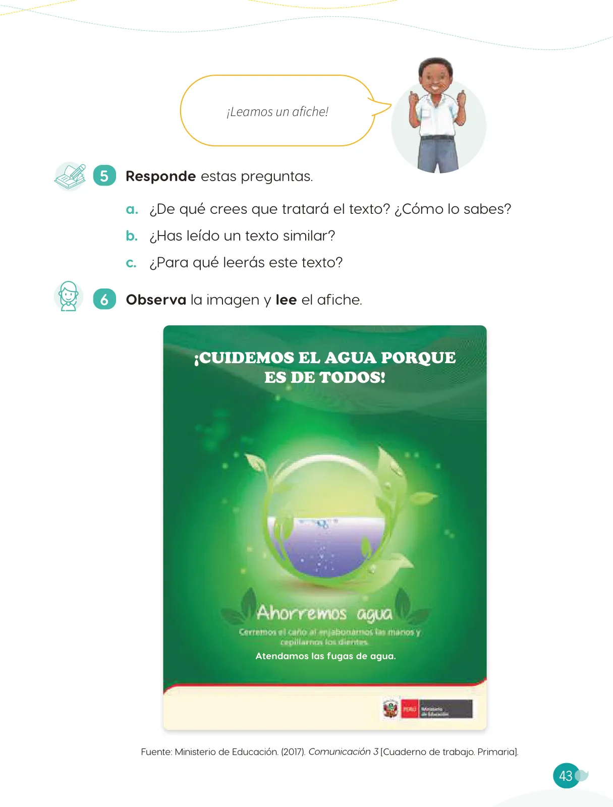 Miniatura página 45 de Cuadernillo de Comunicación 3. Tercer grado de Primaria · 2024
