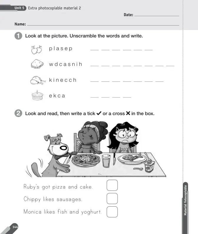 Página 28 de Inglés – Primero Básico | Student’s Book MINEDUC – Descargar PDF · 2024