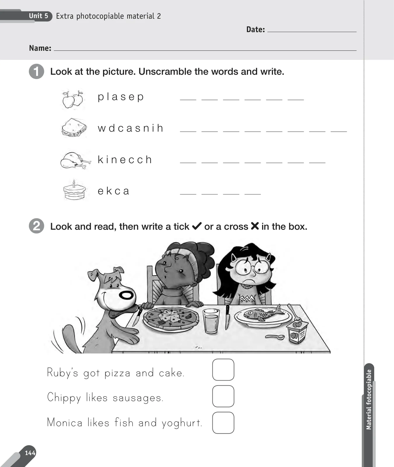 Miniatura página 28 de Inglés – Primero Básico | Student’s Book MINEDUC – Descargar PDF · 2024