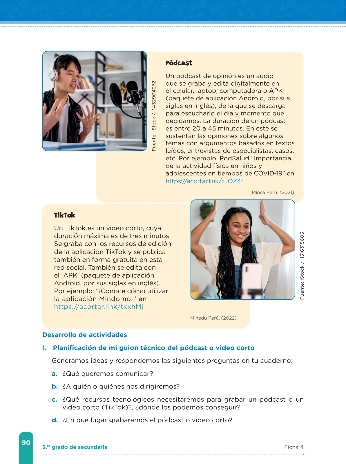 Miniatura página 92 de Fichas de aprendizaje de Comunicación 3 · 2024