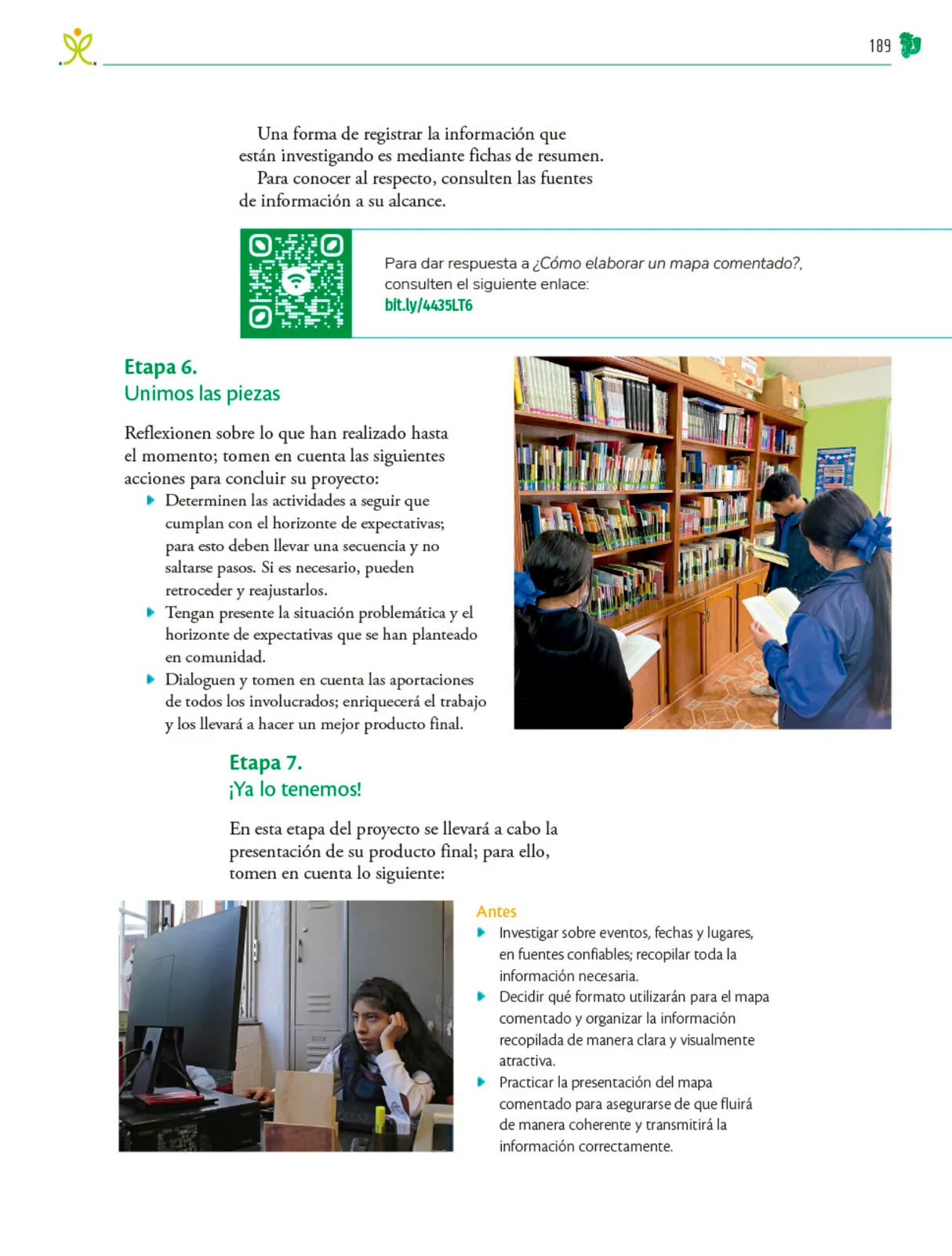 Página 190 de Colección Sk´asolil. Nuestro libro de Proyectos. Tomo II. Libro de Educación Telesecundaria Grado 2° Ciclo Escolar 2025 - 2026