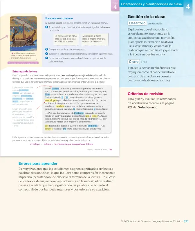 Página 143 de Lengua y Literatura – Octavo Básico | Texto del Estudiante MINEDUC – Descargar PDF · 2024