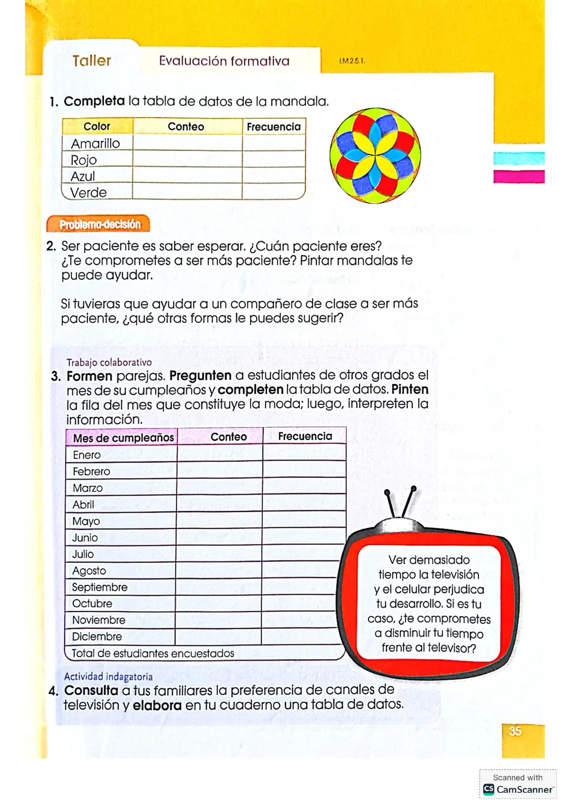 Miniatura página 35 de Matematica · 4 EGB · 2024