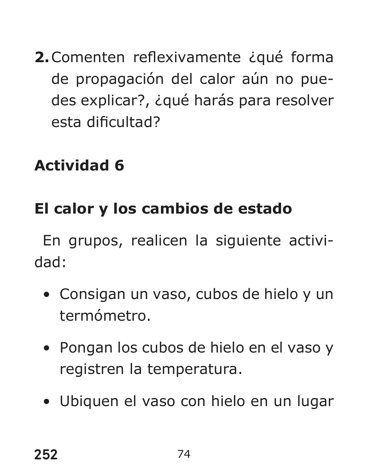 Página 252 de Libro de Ciencias Naturales – Quinto Básico | Texto del Estudiante MINEDUC – Descargar PDF · 2024