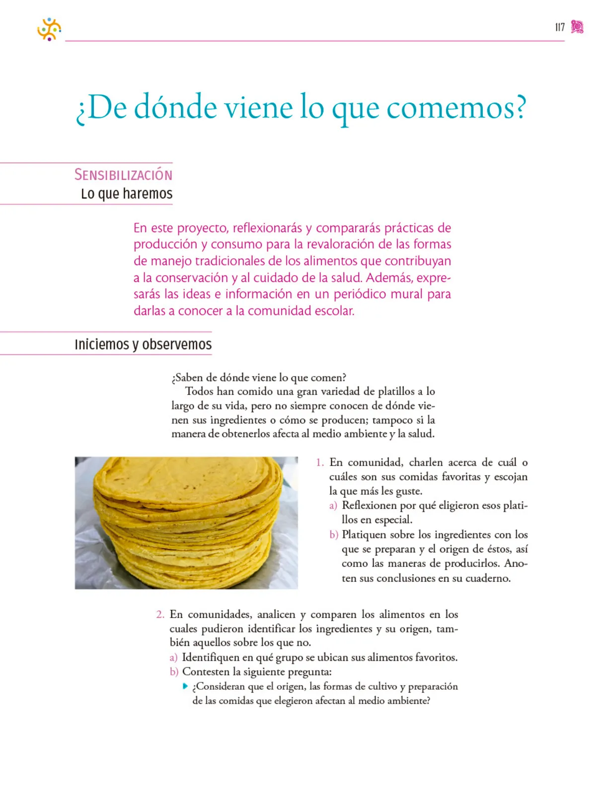 Miniatura página 118 de Colección Ximhai. Nuestro libro de proyectos.   Libro de Educación Secundaria Grado 1°  Ciclo Escolar 2025 - 2026