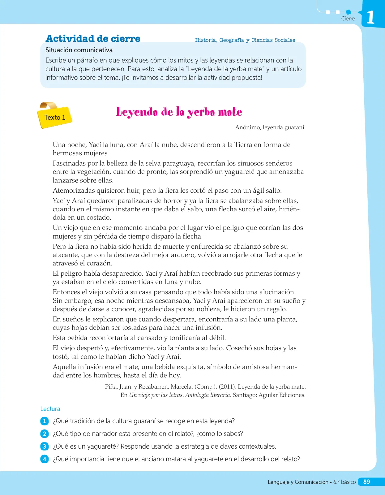 Página 148 de Lenguaje y Comunicación – Sexto Básico | Texto del Estudiante MINEDUC – Descargar PDF · 2024