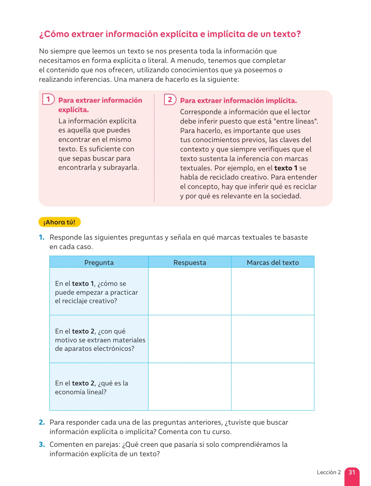 Página 33 de Lenguaje y Comunicación – Sexto Básico | Texto del Estudiante MINEDUC – Descargar PDF · 2024