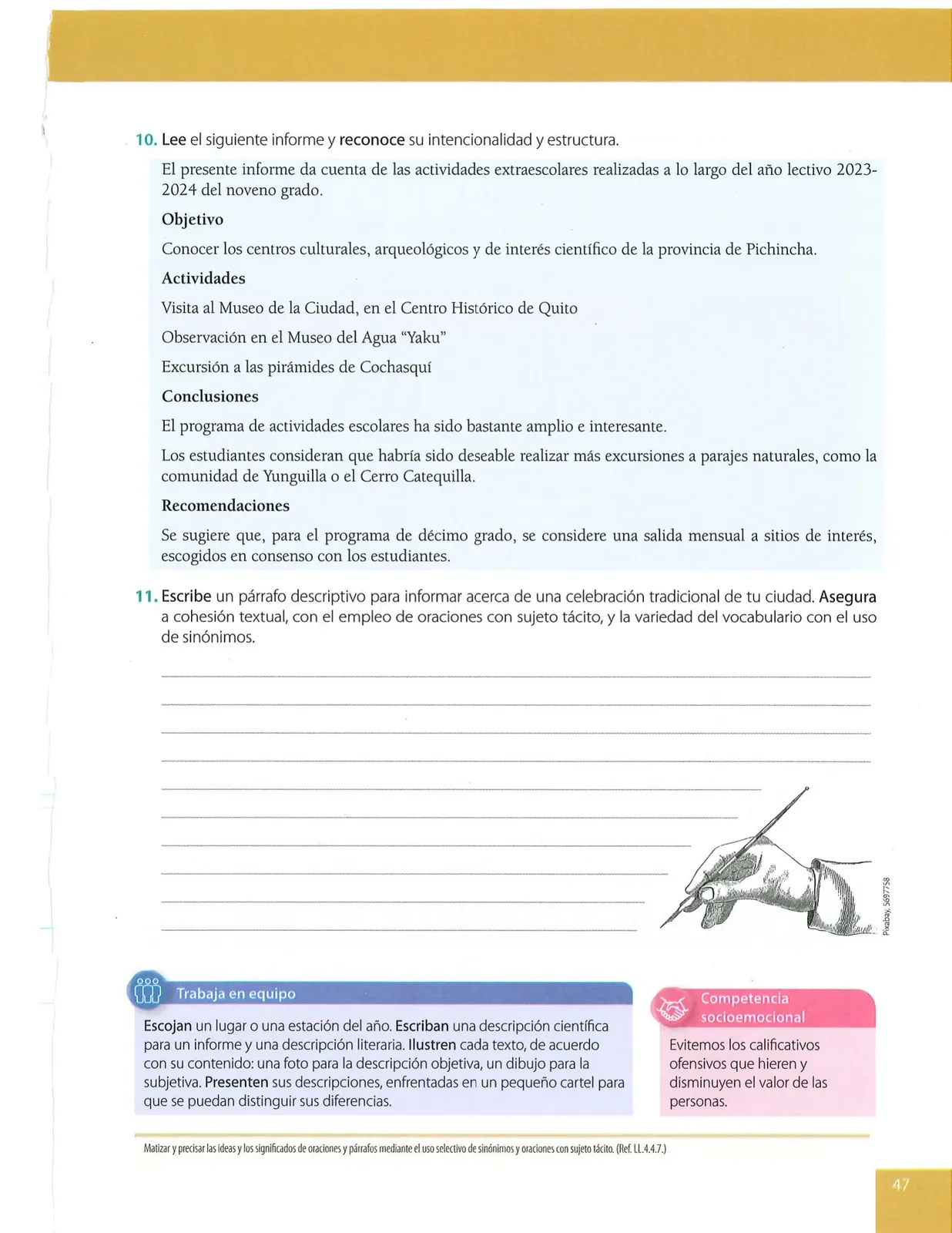 Página 47 de Lengua Y Literatura · 10 EGB · 2025