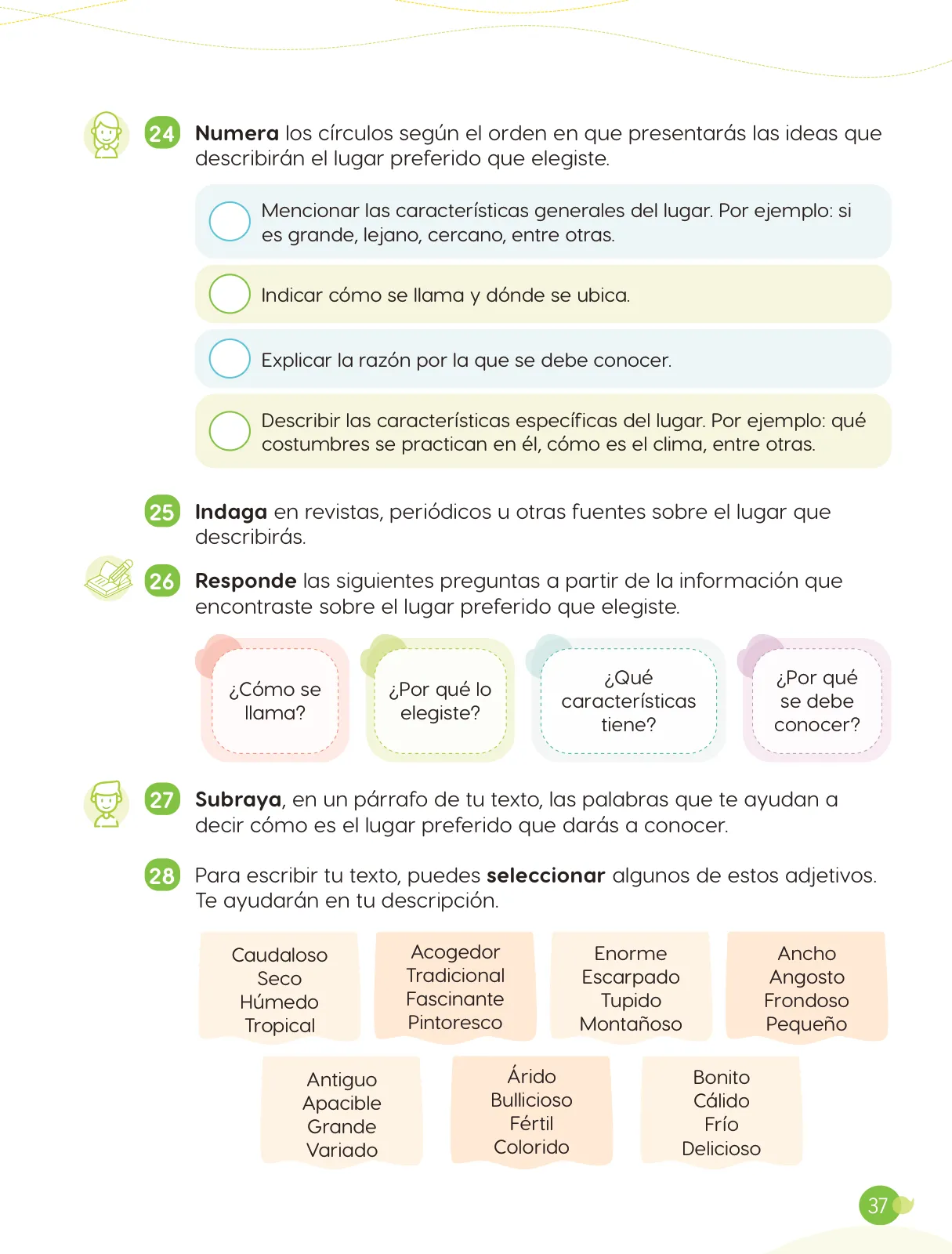 Miniatura página 39 de Cuadernillo de Comunicación 4. Cuarto grado de Primaria · 2024