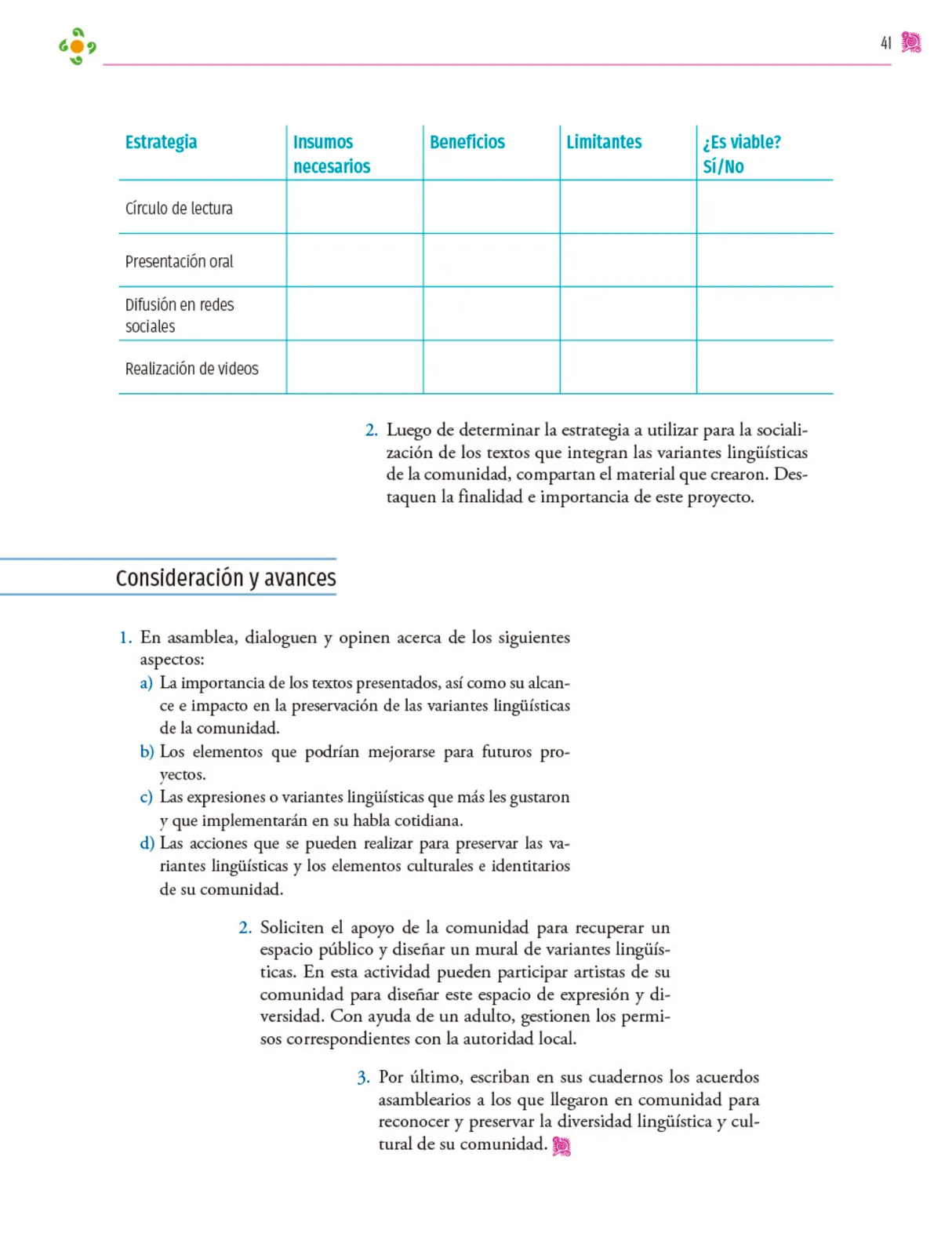 Miniatura página 42 de Colección Nanahuatzin. Nuestro libro de proyectos.   Libro de Educación Secundaria Grado 3°  Ciclo Escolar 2025 - 2026