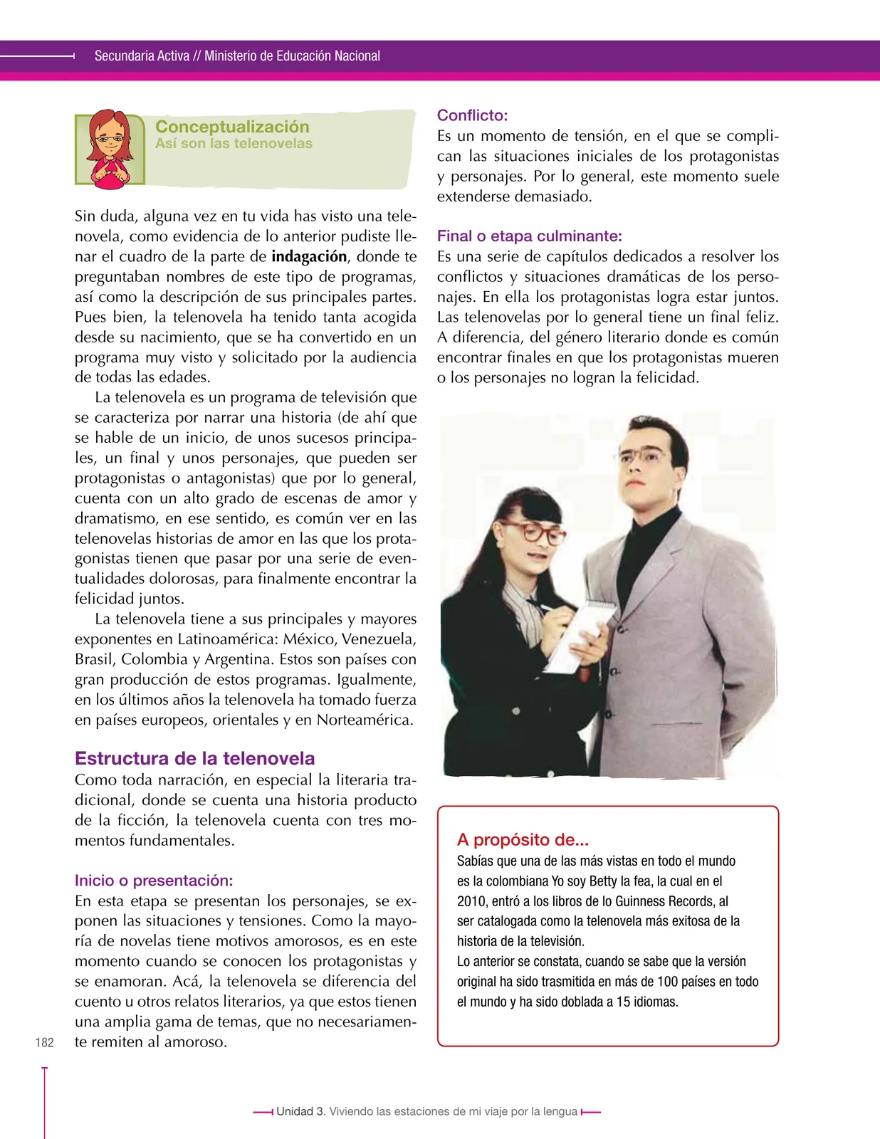 Miniatura página 182 de Lenguaje 7° · Secundaria Activa