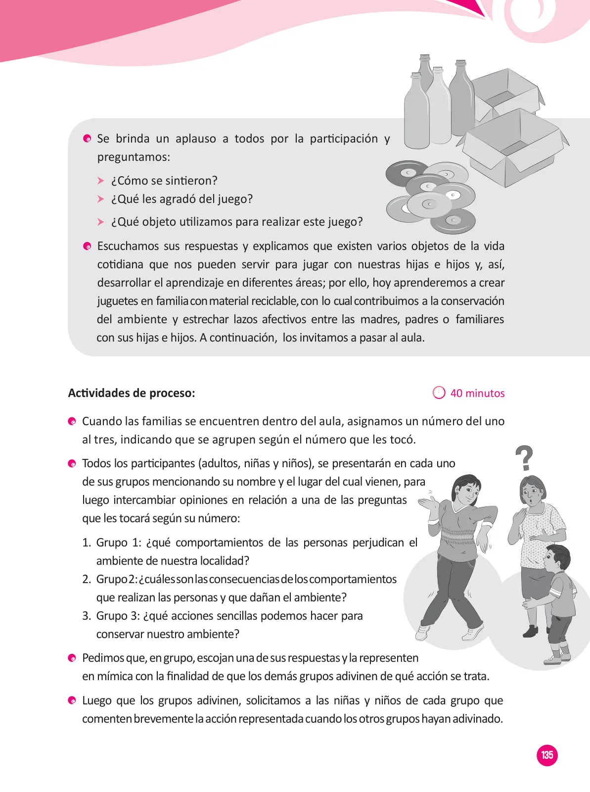 Página 137 de Guía para el trabajo docente con las familias del ciclo III de Primaria · 2016