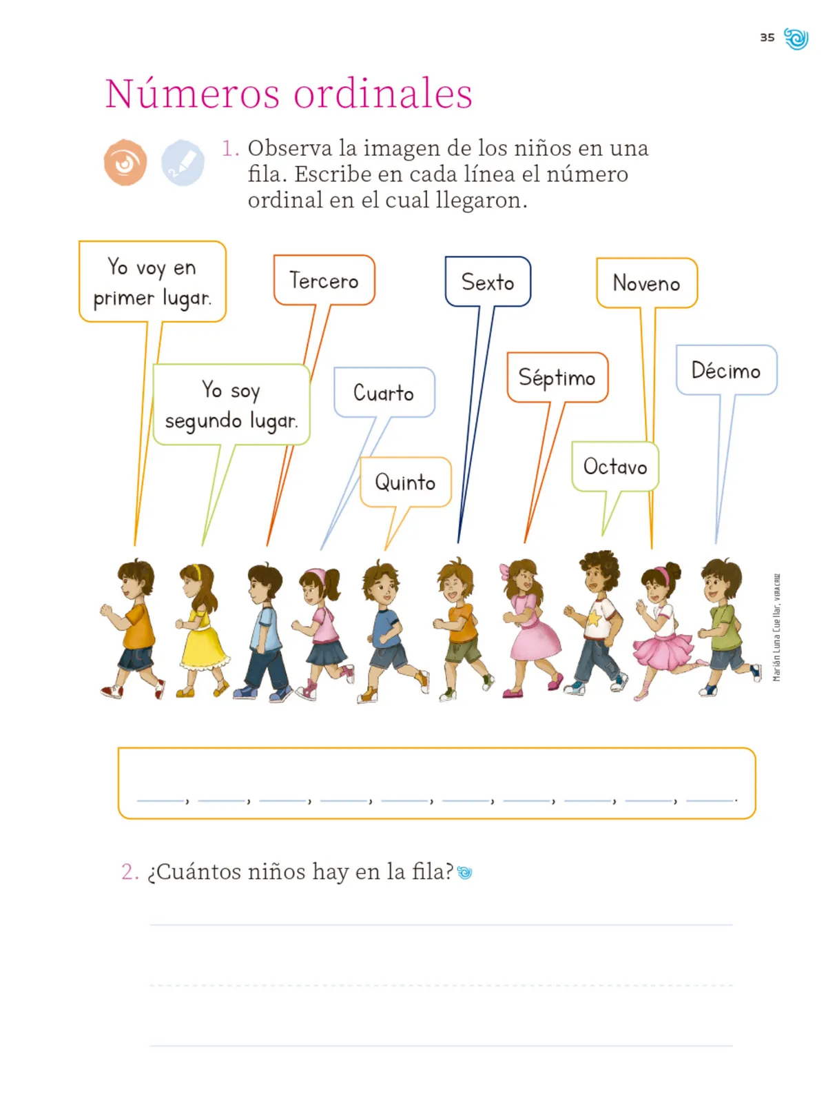 Miniatura página 36 de Múltiples lenguajes. Trazos y números.   Libro de Educación Primaria Grado 1°  Ciclo Escolar 2025 - 2026