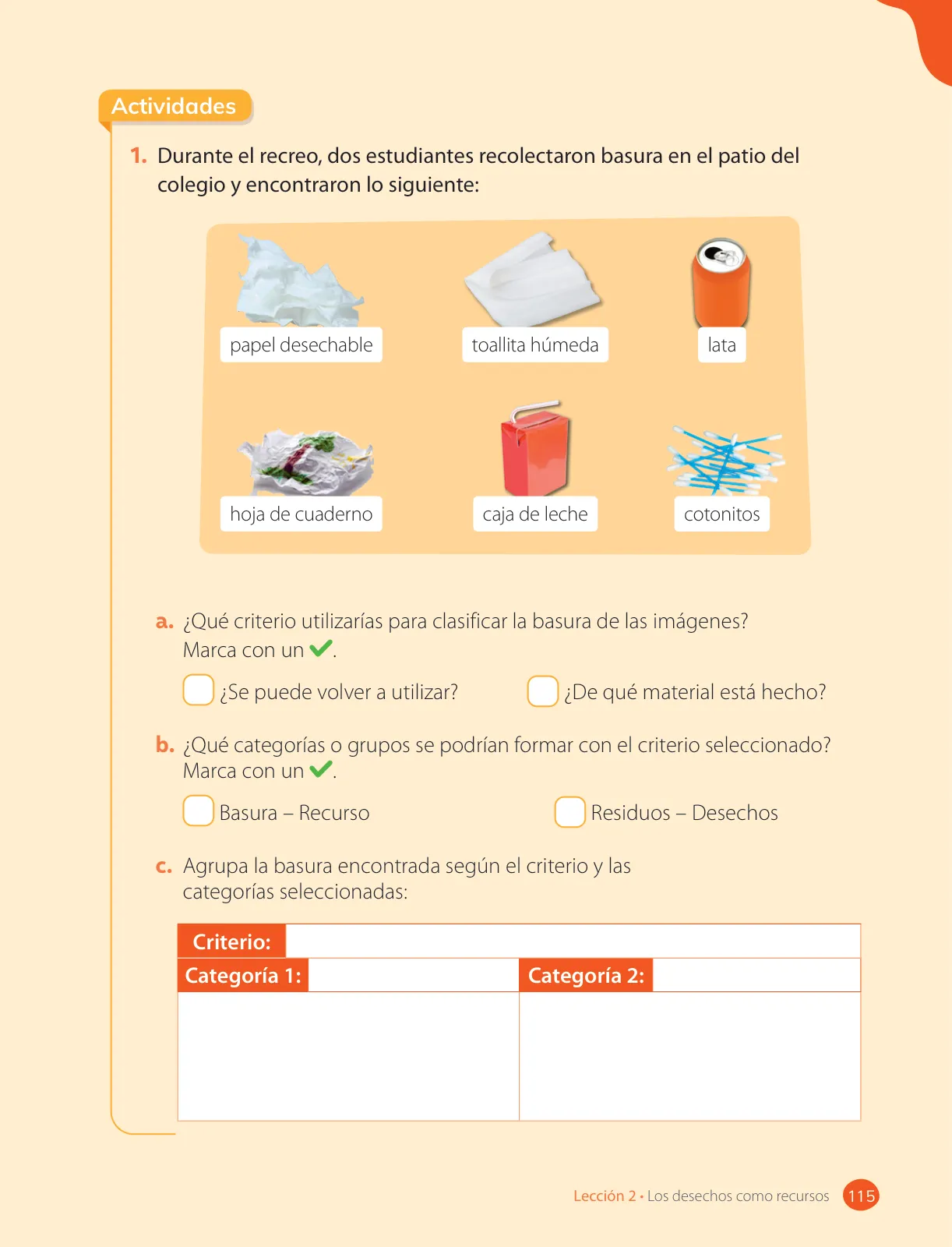 Página 117 de Ciencias Naturales – Tercero Básico | Texto del Estudiante MINEDUC – Descargar PDF · 2024