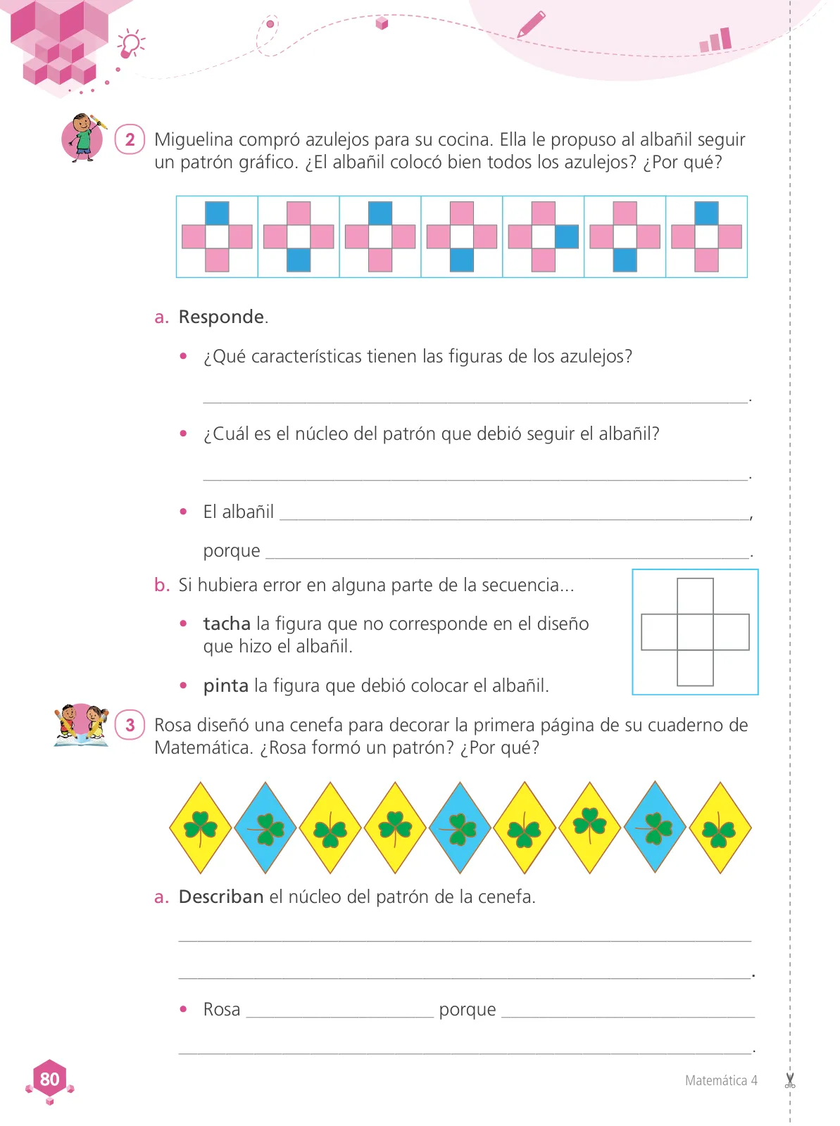 Página 82 de Matemática 4 : cuaderno de trabajo para cuarto grado de Educación Primaria 2019 · 2019
