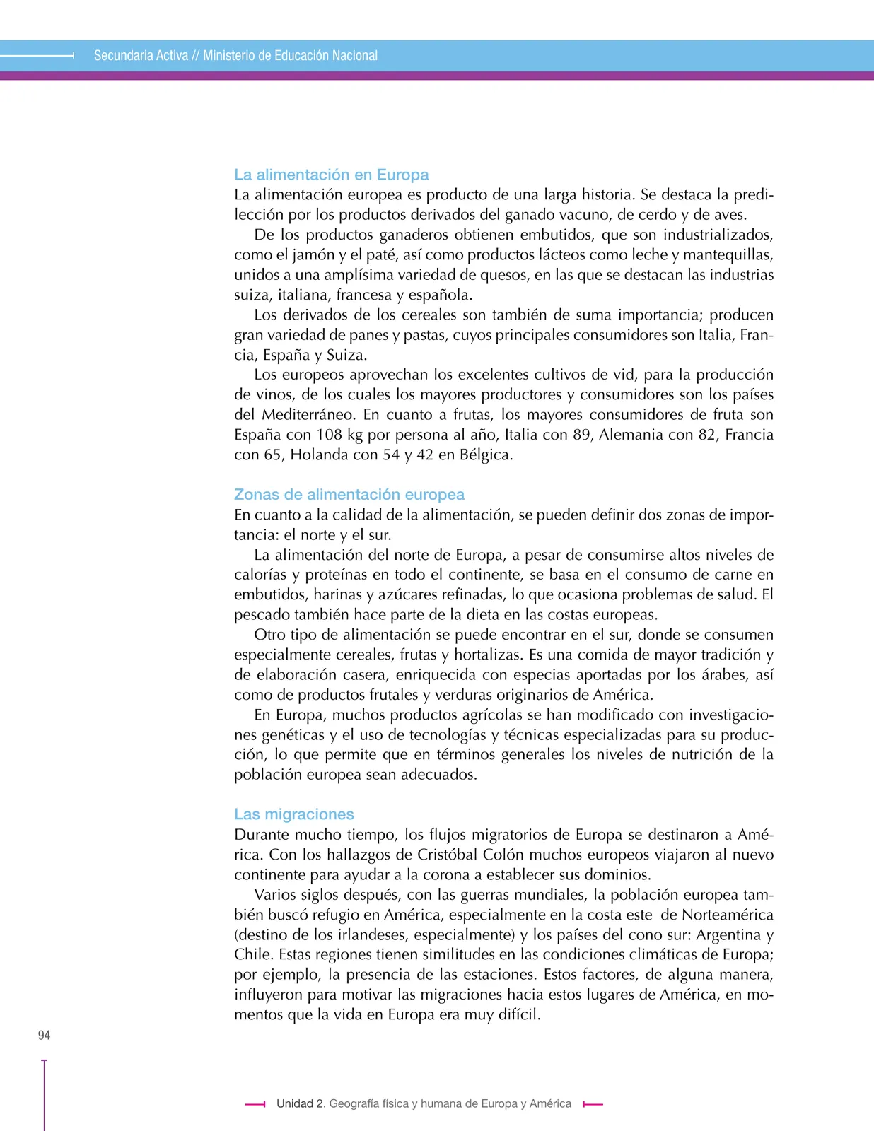 Página 94 de Ciencias Sociales 7° · Secundaria Activa