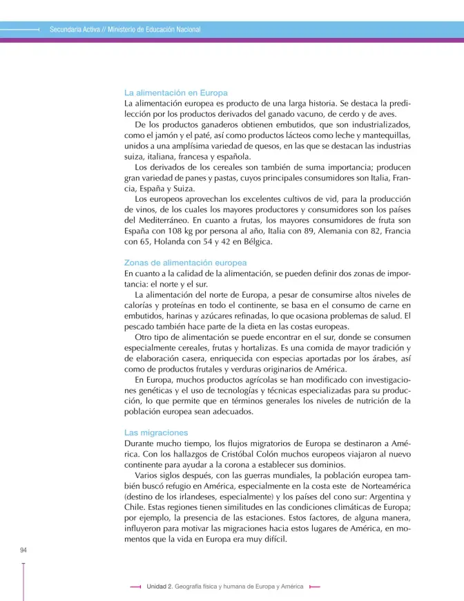 Página 94 de Ciencias Sociales 7° · Secundaria Activa