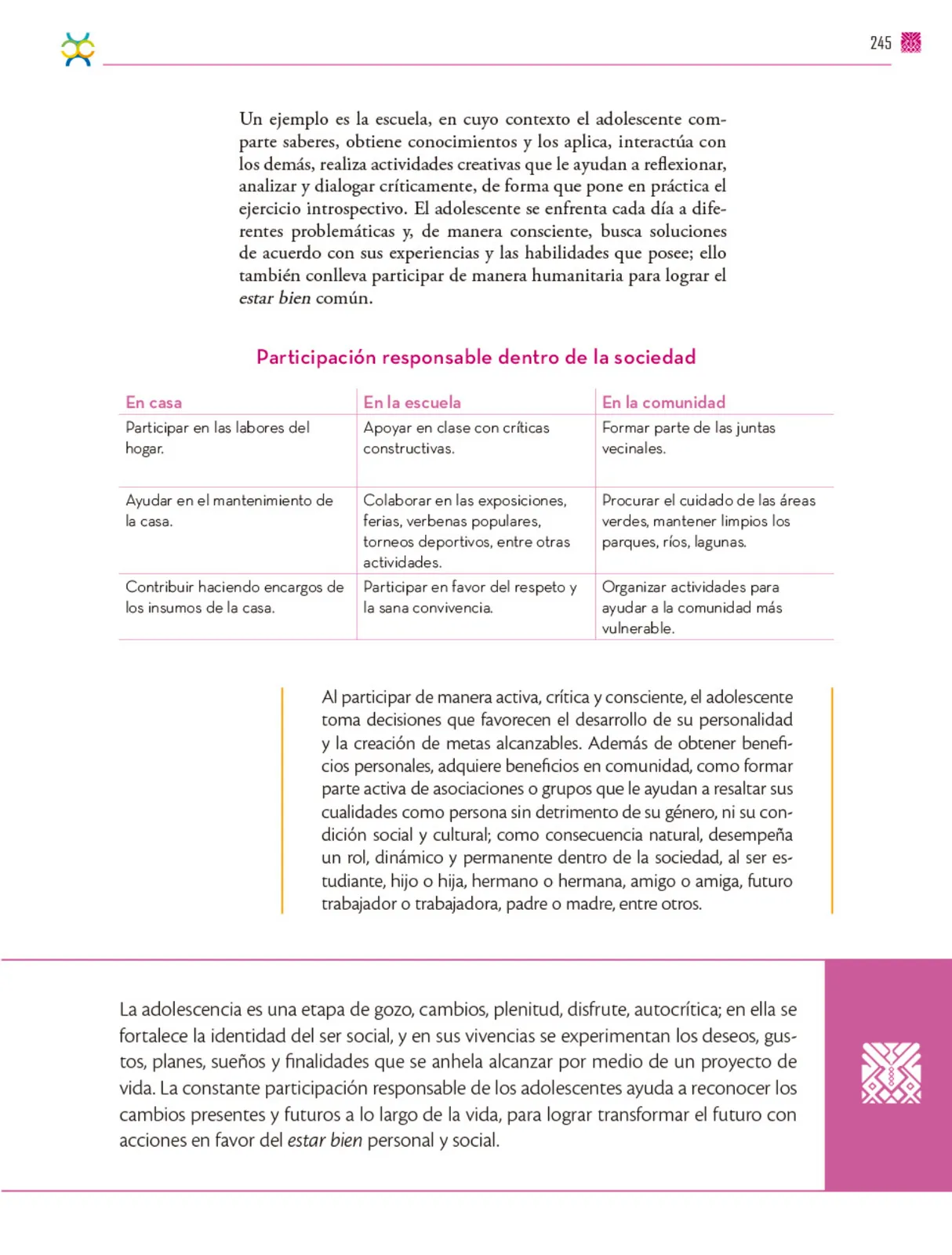 Miniatura página 246 de Colección Ximhai. De lo humano y lo comunitario.   Libro de Educación Secundaria Grado 1°  Ciclo Escolar 2025 - 2026