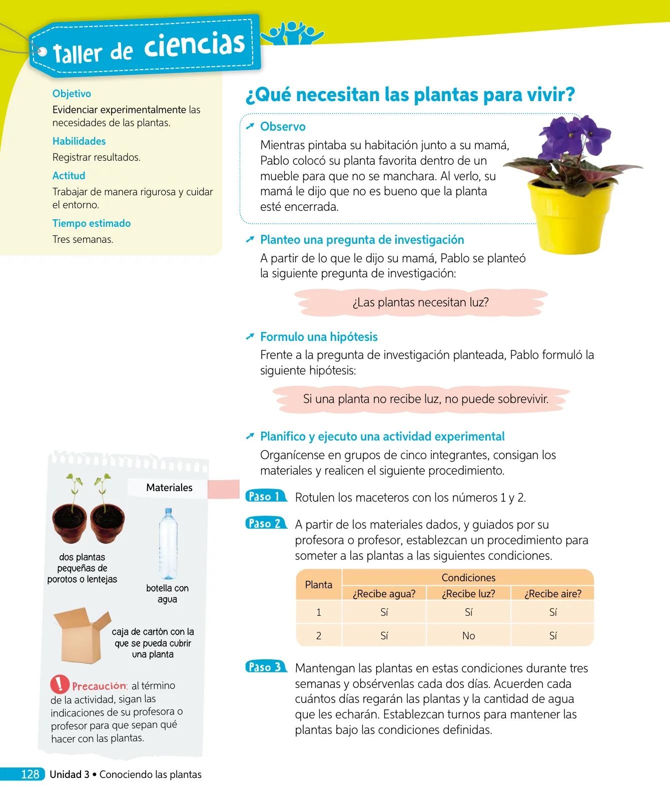Página 63 de Ciencias Naturales – Tercero Básico | Texto del Estudiante MINEDUC – Descargar PDF · 2024