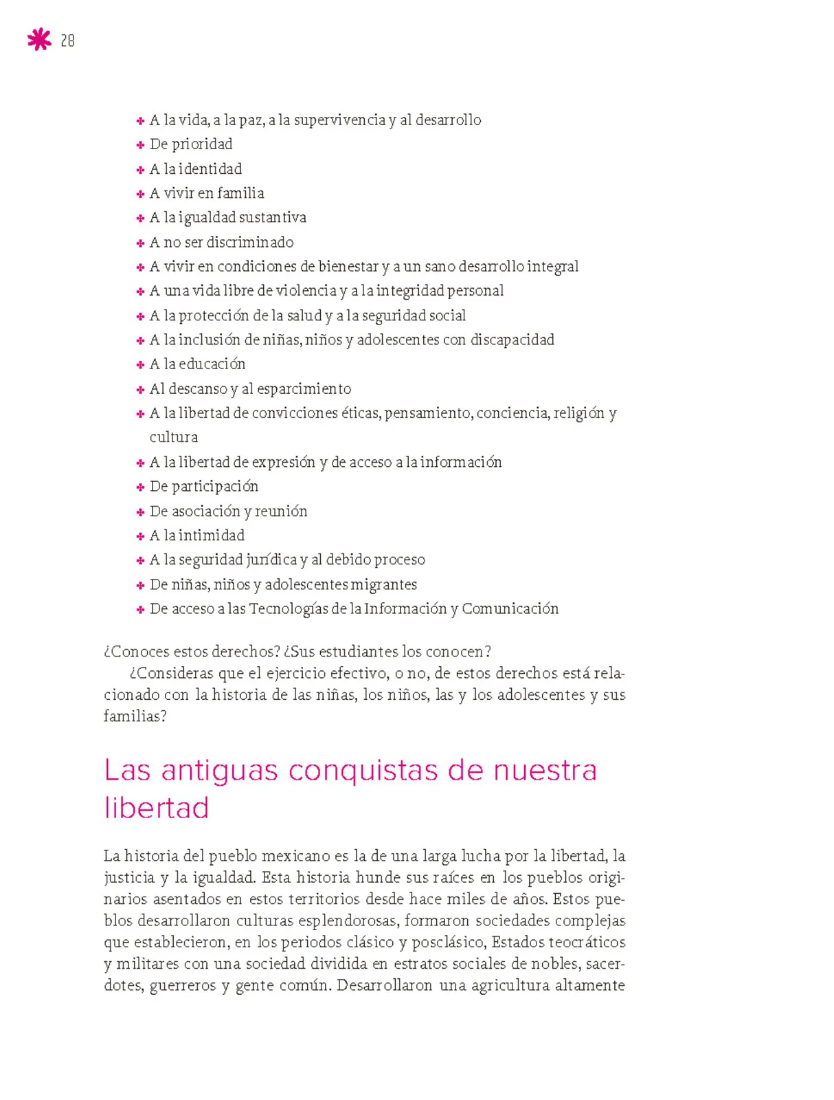 Miniatura página 29 de Un libro sin recetas para la maestra y el maestro. Fase 6.  Libro de Educación Secundaria Grado 1°, 2°, 3°  Ciclo Escolar 2025 - 2026