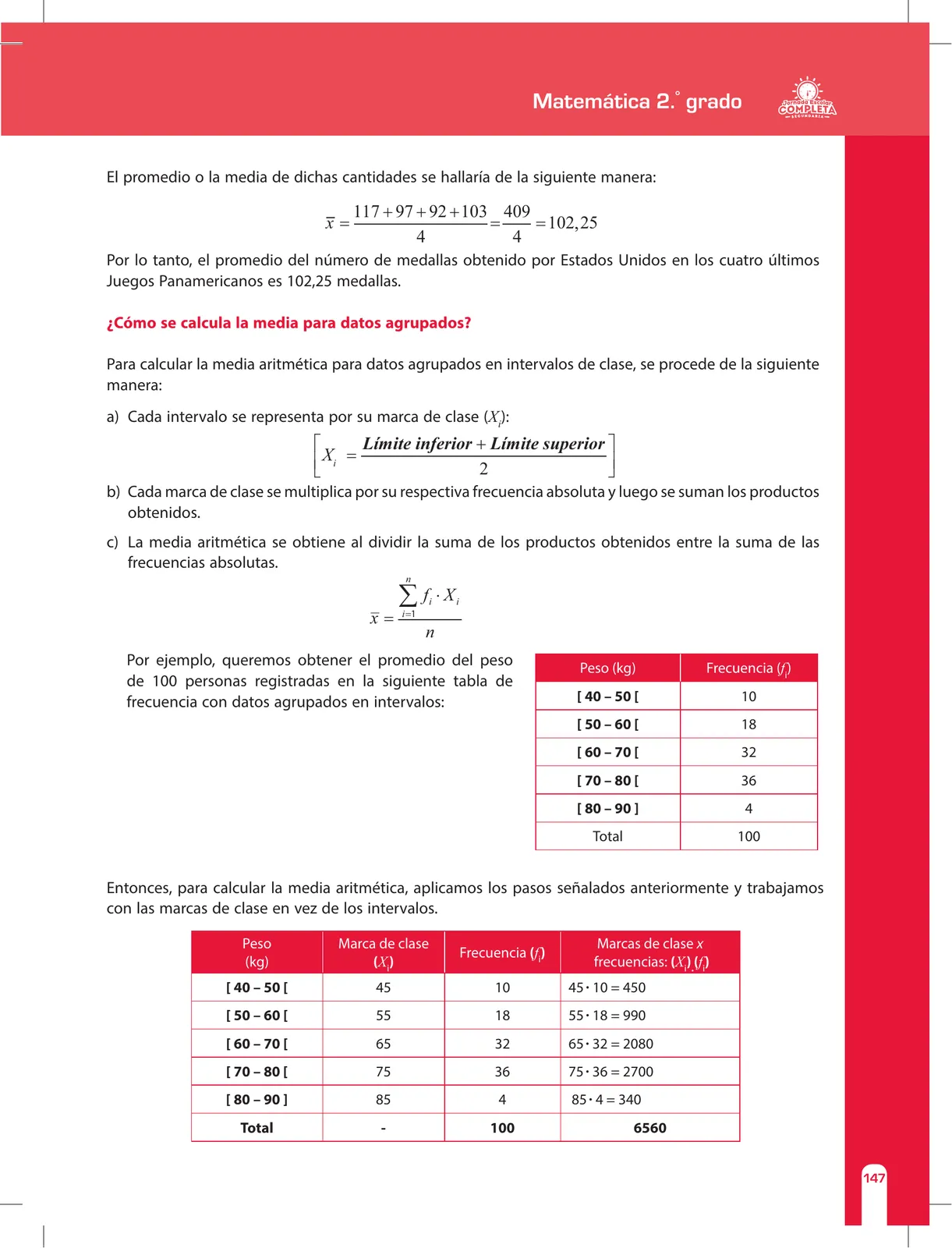 Miniatura página 147 de Matemática 2 : cuaderno de reforzamiento pedagógico - JEC · 2016