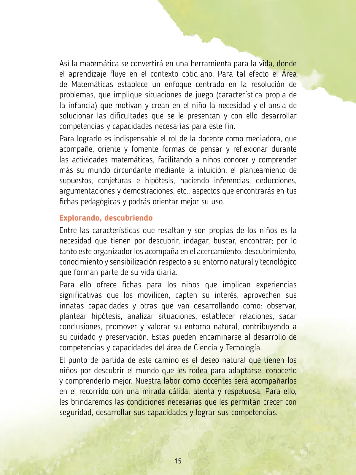 Página 17 de Agenda pedagógica 2017-2018 para docentes de II Ciclo de Instituciones de nivel de Educación Inicial · 2017
