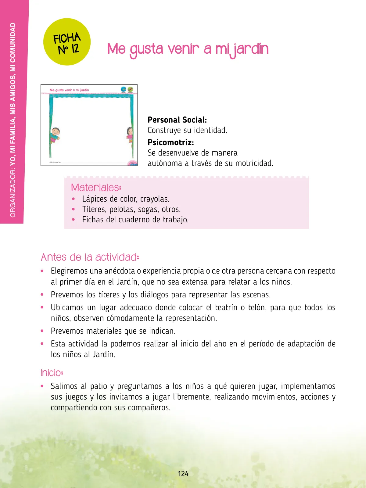 Miniatura página 126 de Agenda pedagógica 2017-2018 para docentes de II Ciclo de Instituciones de nivel de Educación Inicial · 2017