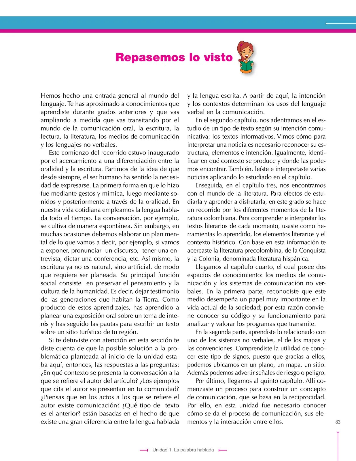 Página 83 de Lenguaje 8° · Secundaria Activa