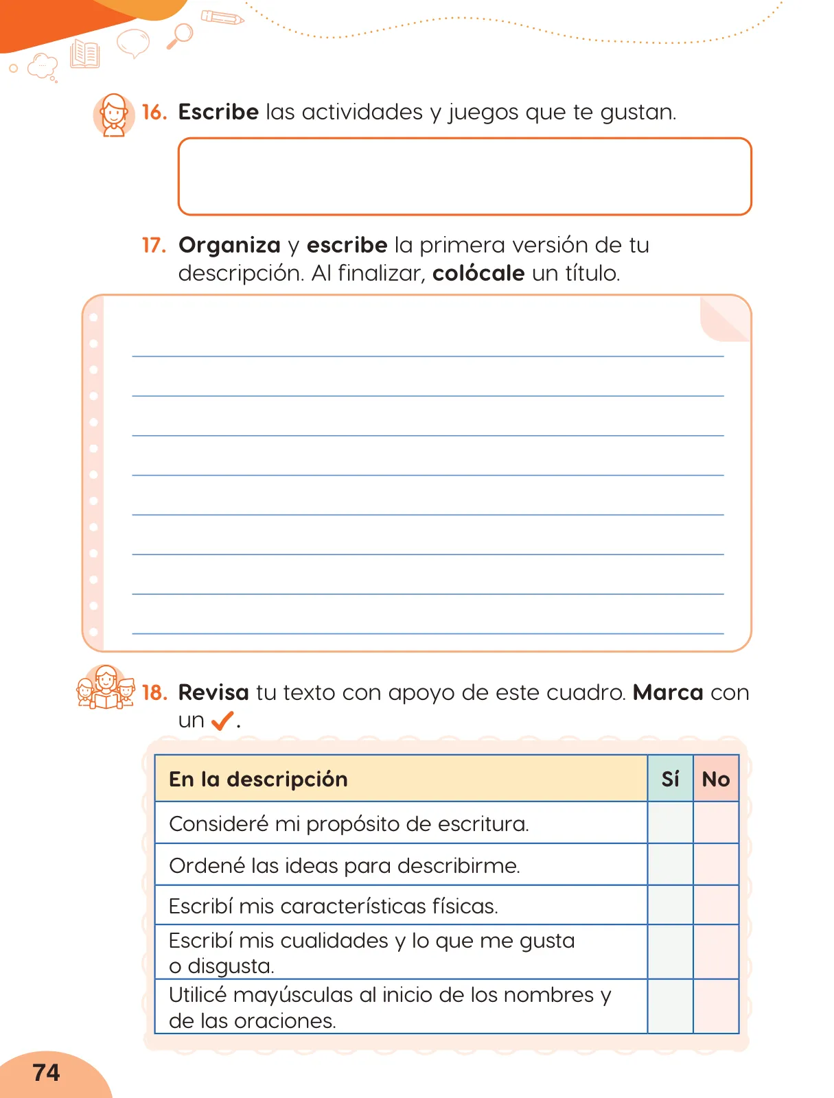 Miniatura página 76 de Cuadernillo de Comunicación 2. Segundo grado de Primaria · 2024