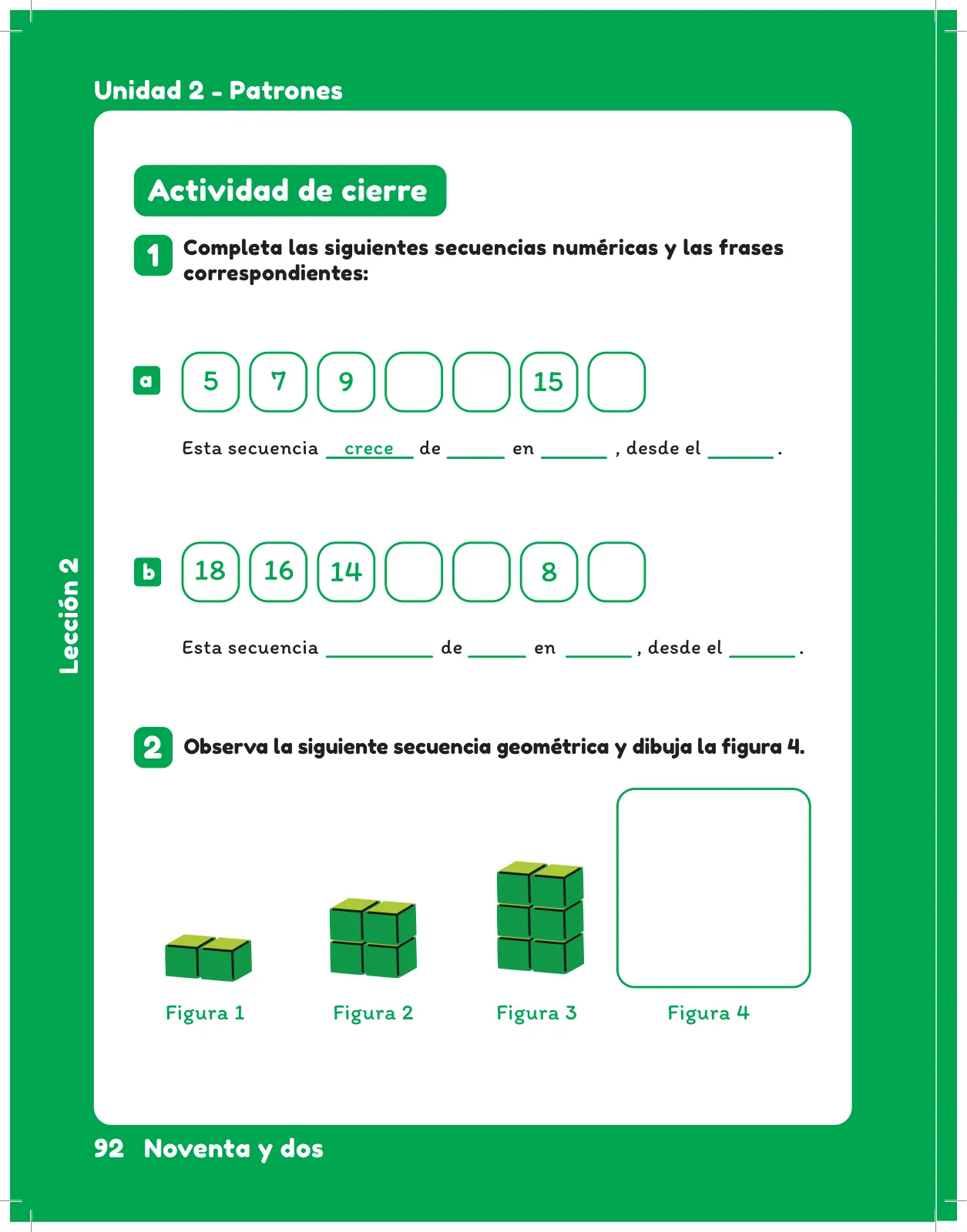 Miniatura página 94 de Matemática – Segundo Básico | Texto del Estudiante MINEDUC – Descargar PDF · 2024
