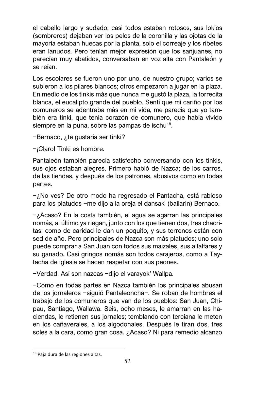 Miniatura página 52 de Arguedas, entre el fuego y el amor : textos seleccionados para estudiantes de Educación Básica · 2021