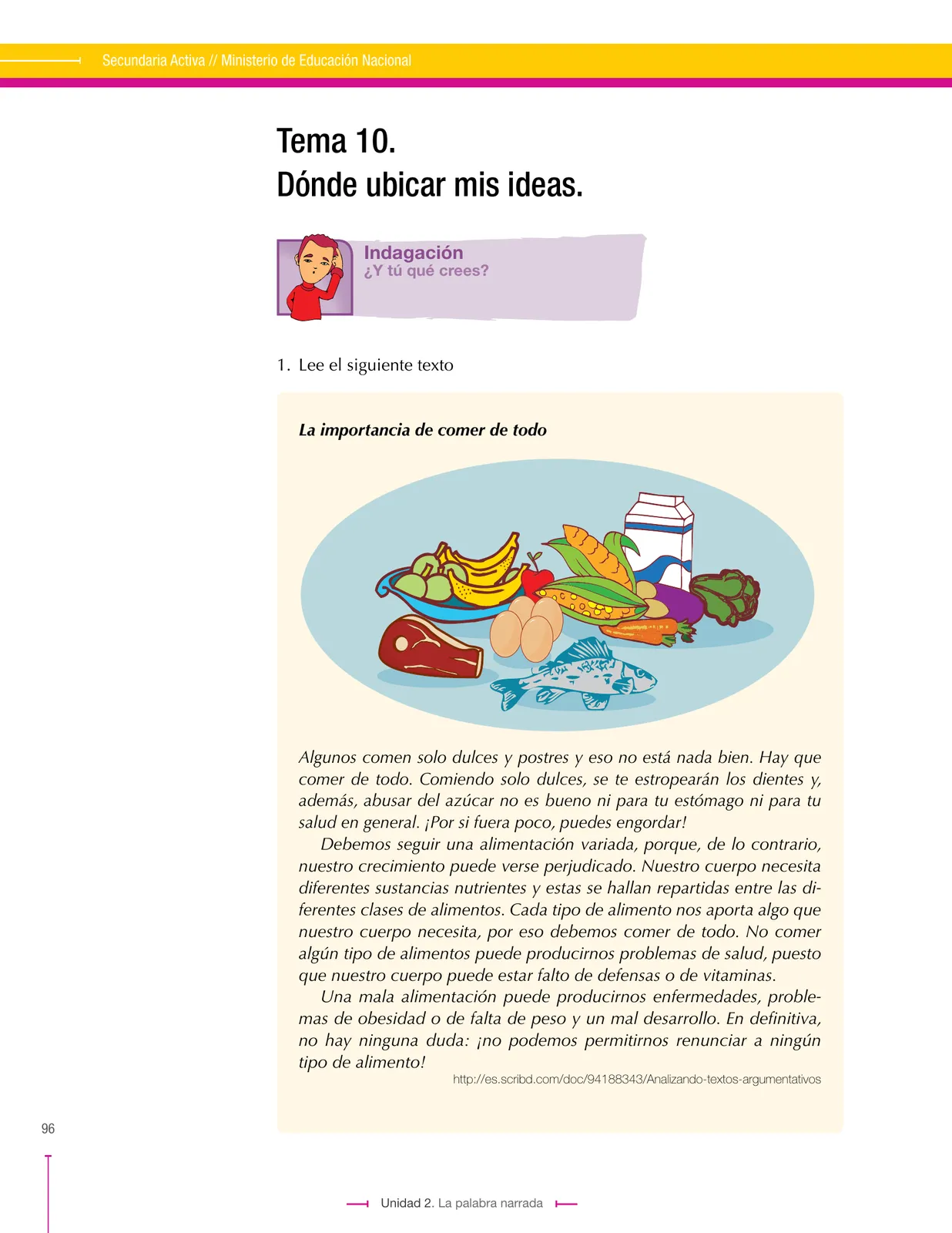 Página 96 de Lenguaje 8° · Secundaria Activa
