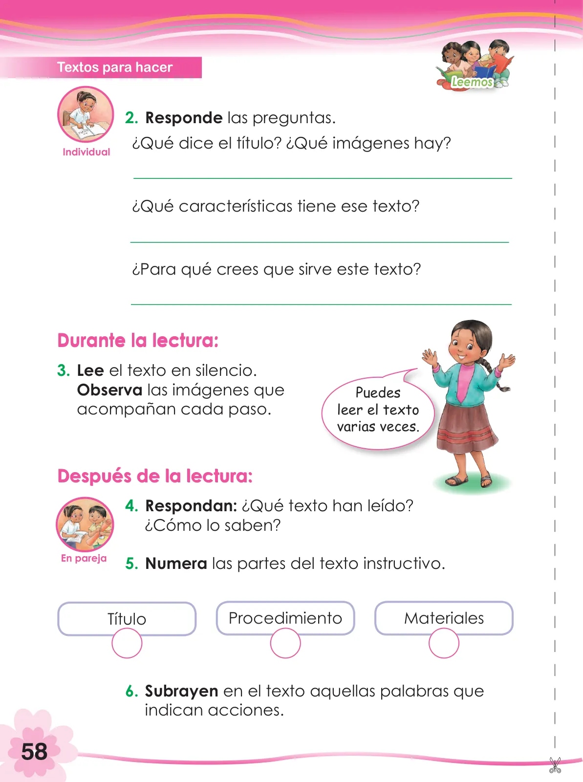 Página 60 de Comunicación 2 : cuaderno de trabajo para segundo grado de Educación Primaria 2019 · 2019