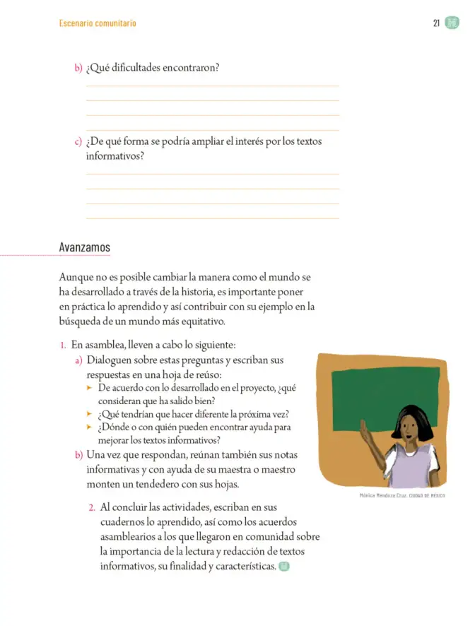 Página 24 de Proyectos Comunitarios. Libro de Educación Primaria Grado 5° Ciclo Escolar 2025 - 2026