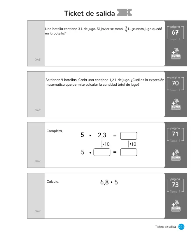 Página 223 de Libro de Sumo Primero – Sexto Básico | Texto del Estudiante MINEDUC – Descargar PDF · 2024