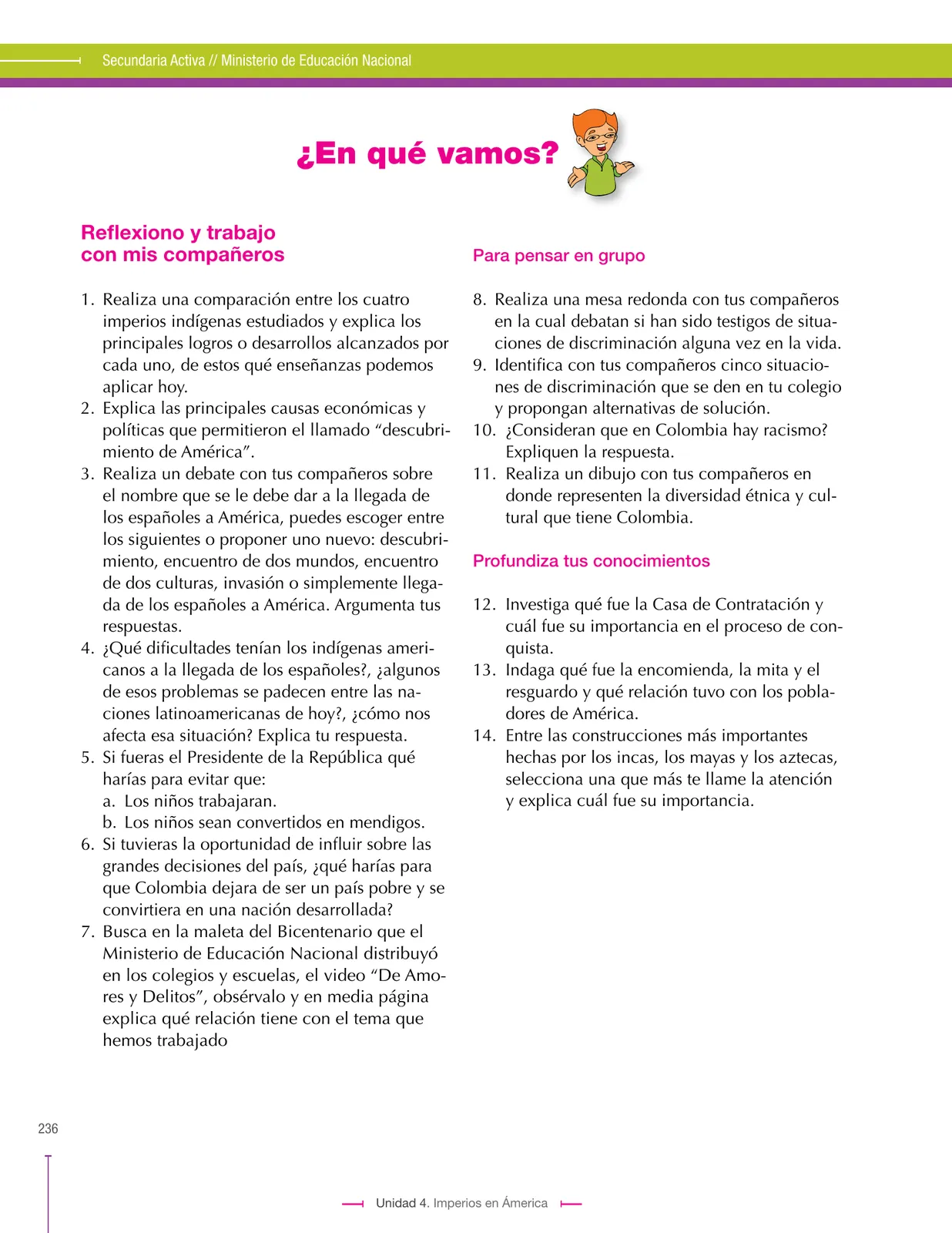 Página 236 de Ciencias Sociales 7° · Secundaria Activa