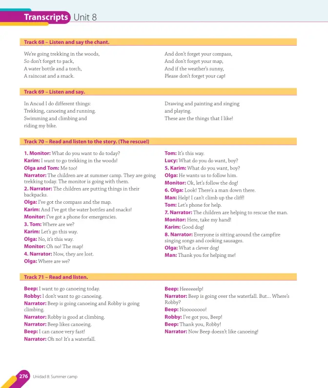 Página 140 de Inglés – Cuarto Básico | Texto del Estudiante MINEDUC – Descargar PDF · 2024