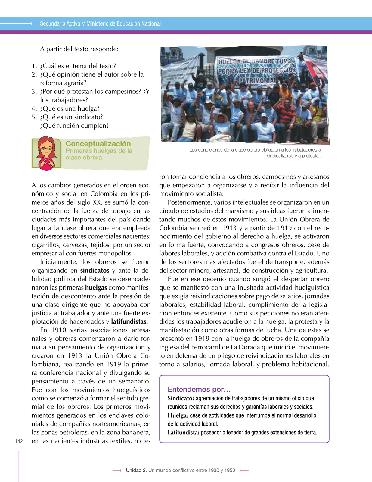 Página 142 de Ciencias Sociales 9° · Secundaria Activa