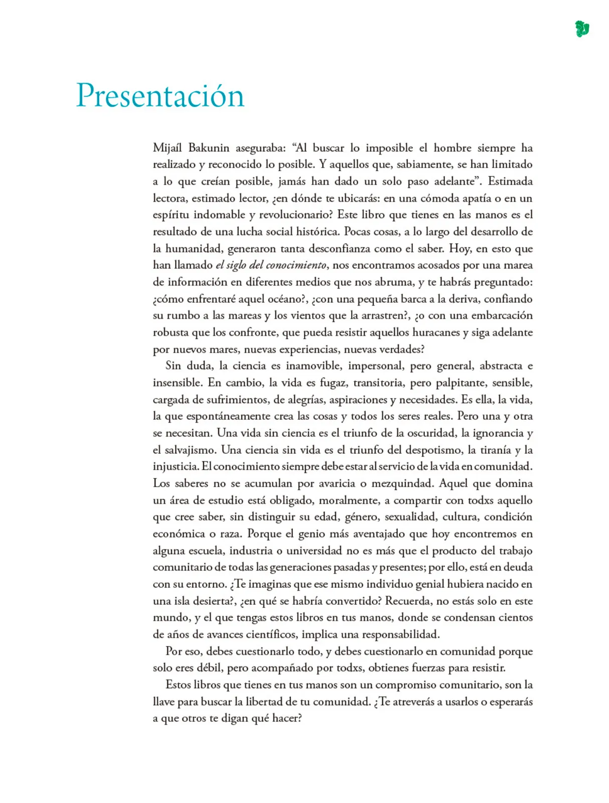 Página 4 de Colección Sk´asolil. Nuestro libro de Proyectos. Tomo I. Libro de Educación Telesecundaria Grado 2° Ciclo Escolar 2025 - 2026