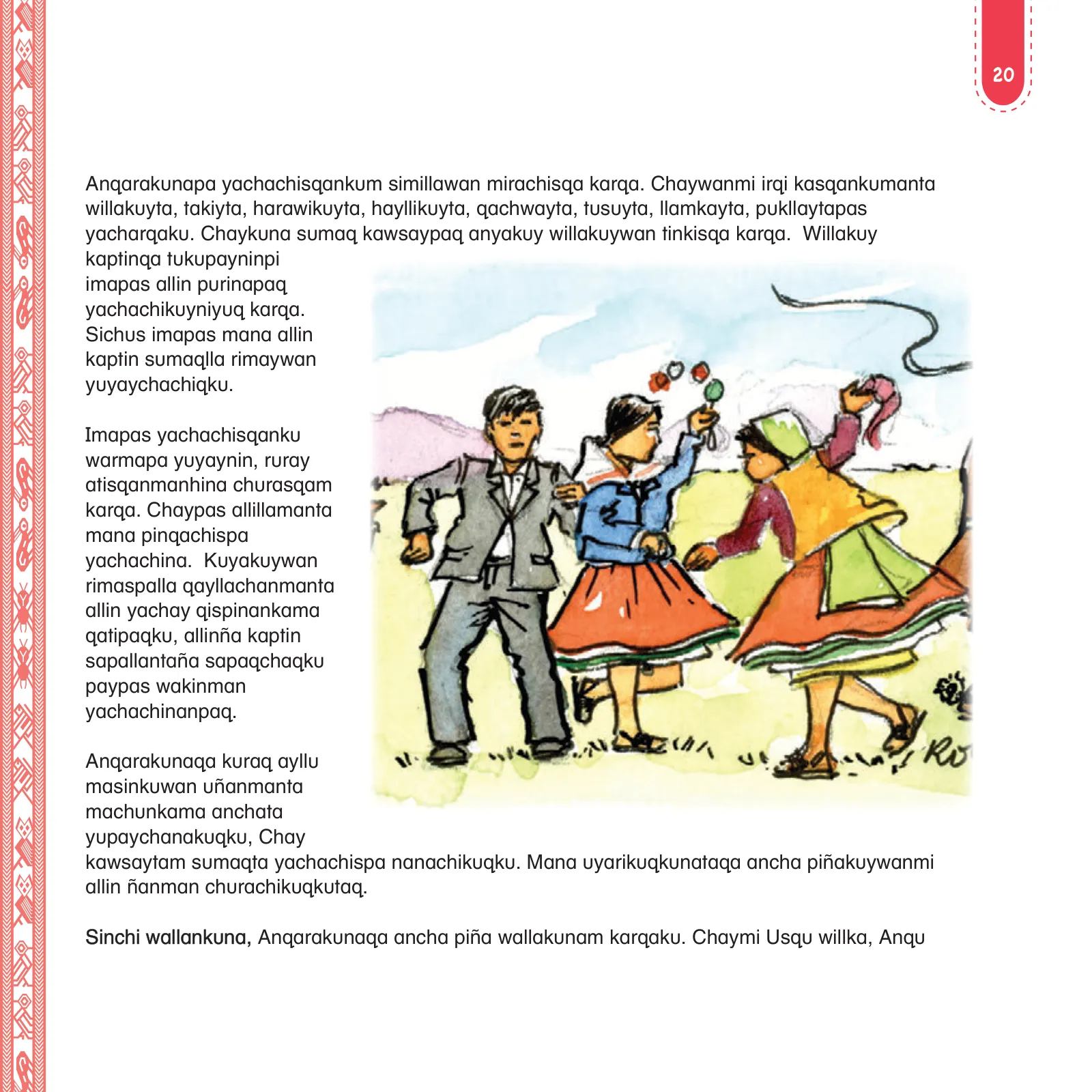 Página 22 de Anqarakunapa kawsakuyninmanta. Literatura 2 - 4° Primaria - Quechua chanka · 2023