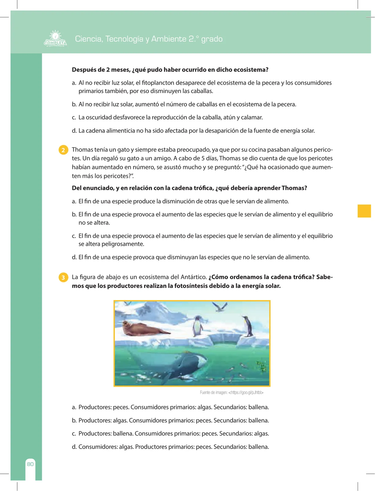 Página 80 de Ciencia, Tecnología y Ambiente 2 : cuaderno de reforzamiento pedagógico - JEC · 2016
