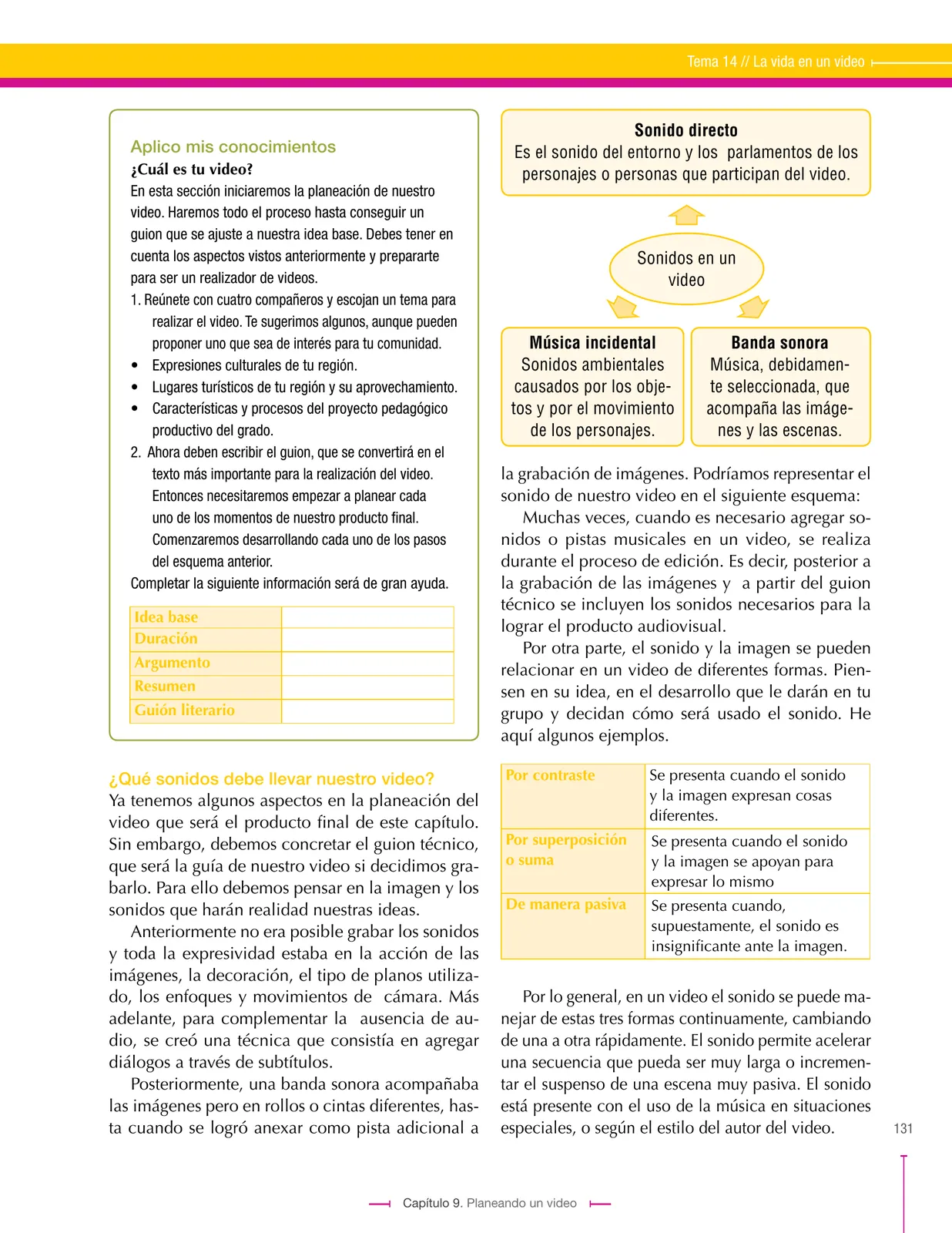 Página 131 de Lenguaje 8° · Secundaria Activa