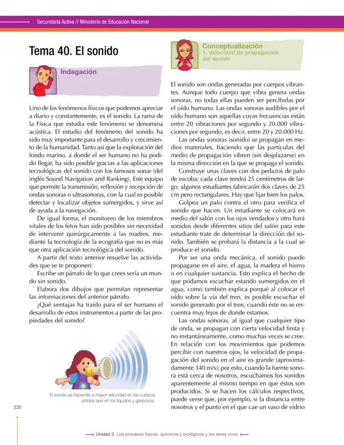 Página 230 de Ciencias Naturales 8° · Secundaria Activa
