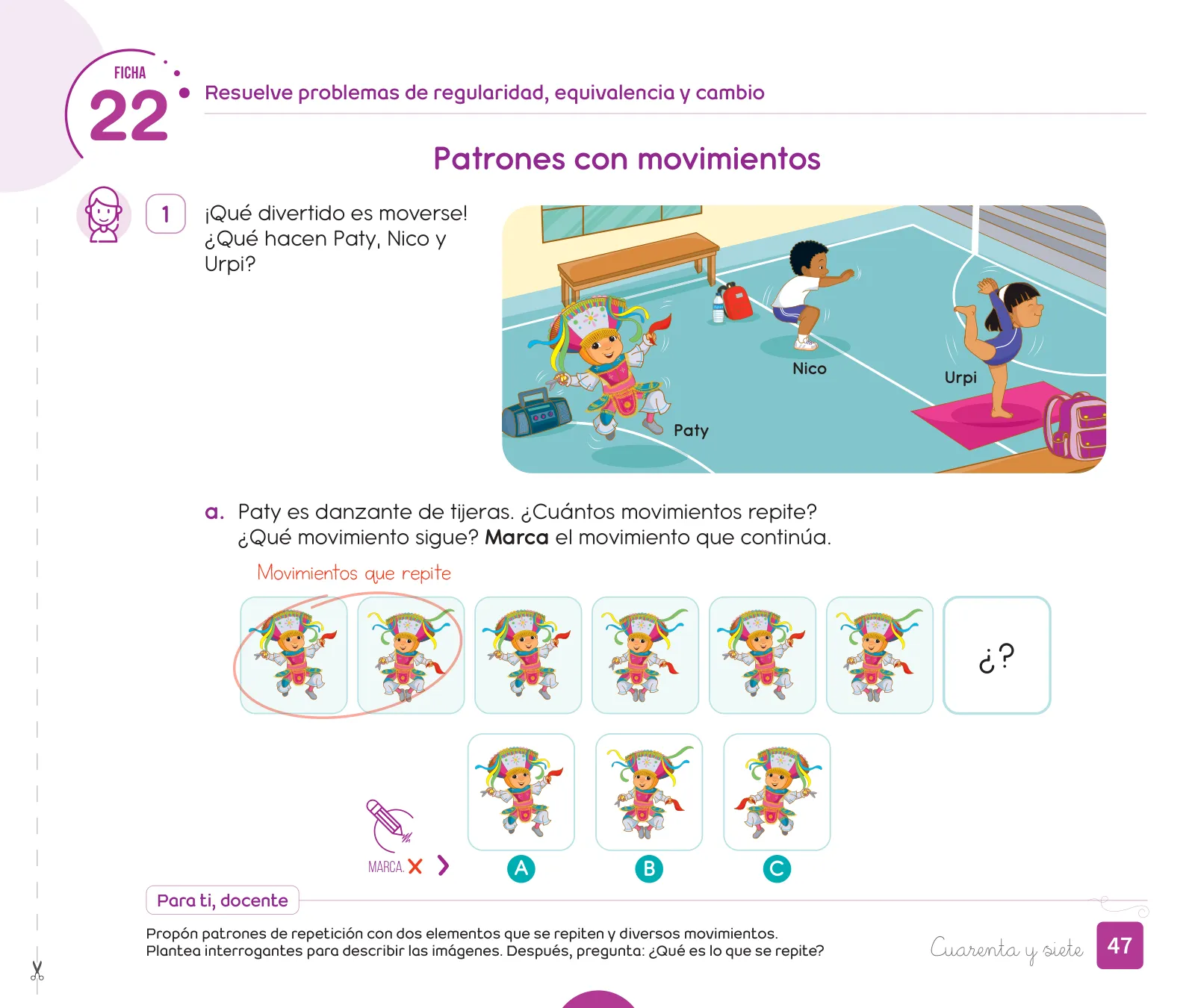 Página 49 de Cuadernillo de Matemática 1. Primer grado de Primaria · 2024